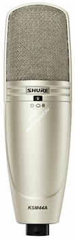 SHURE KSM44A/SL студийный конденсаторный микрофон с алюминиевым кофром и гибким креплением - фото 78227