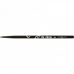 VIC FIRTH AMERICAN CLASSIC® WOOD TIP 5BB барабанные палочки черного цвета, тип 5B с деревянным наконечником, орех, длина 16', ди - фото 78461