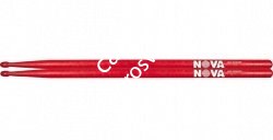 VIC FIRTH NOVA N2BR барабанные палочки 2B с деревянным наконечником, цвет красный, орех, длина 16 1/4', диаметр 0,630' - фото 78481