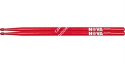 VIC FIRTH NOVA N2BR барабанные палочки 2B с деревянным наконечником, цвет красный, орех, длина 16 1/4', диаметр 0,630' - фото 78482