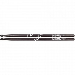 VIC FIRTH NOVA N5BB барабанные палочки 5B с деревянным наконечником, мцвет черный, орех, длина 16', диаметр 0,595' - фото 78488