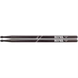 VIC FIRTH NOVA N5BB барабанные палочки 5B с деревянным наконечником, мцвет черный, орех, длина 16', диаметр 0,595' - фото 78489