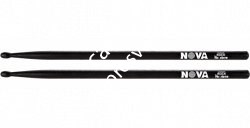 VIC FIRTH NOVA NROCKB барабанные палочки ROCK с деревянным наконечником, цвет черный, орех, длина 16 5/8', диаметр 0,630' - фото 78492