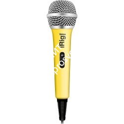 IK MULTIMEDIA iRig Voice - Yellow ручной микрофон для караоке с аналоговым подключением к iOS и Android устройствам, желтый - фото 78568