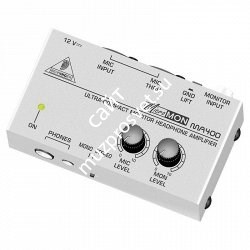 BEHRINGER MA400 компактный мониторный усилитель для наушников с функцией прослушивания сигнала сквозного микрофонного канала - фото 81631