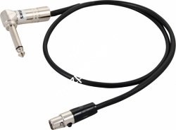 SHURE WA304 инструментальный кабель ( угловой 1/4' JACK-TQG) для поясных передатчиков радиосистем Shure - фото 82870