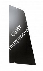 K&M 28201-000-55 боковая панель для рэковой стойки 28200, сталь, чёрный, 2 штуки, крепёж в комплекте - фото 83177