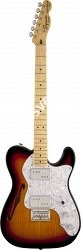 FENDER Squier® Vintage Modified '72 Tele Thinline, Maple Fingerboard, 3-Color Sunburst электрогитара, цвет - трёхцветный санбёрс - фото 84243