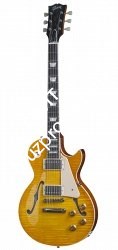 GIBSON MEMPHIS ES-LES PAUL LEMON BURST полуакустическая электрогитара с кейсом, цвет жёлтый санбёрст - фото 84579