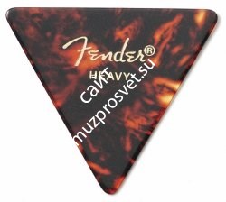 FENDER 355 Shape Picks Shell Heavy 12 Count медиаторы жесткие, цвет черепаховый (упакованы по 12шт) - фото 84686