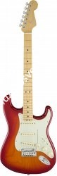 FENDER American Elite Stratocaster®, Maple Fingerboard, Aged Cherry Burst (Ash) электрогитара, цвет вишневый санберст (ясень) - фото 85393