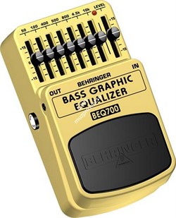 BEHRINGER BASS GRAPHIC EQUALIZER BEQ700 педаль для бас-гитары, 7-полосный эквалайзер - фото 85446