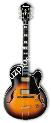 IBANEZ AF200-BS, полуакустическая гитара с кейсом - фото 85563