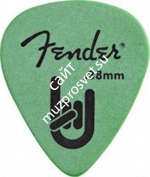 FENDER Rock-On Touring Picks, 351 Shape .88 MM, Surf Green, 72 Count медиатор 0.88мм, цвет бирюзовый (упакованы по 72 шт) - фото 86066