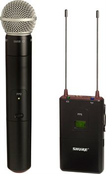 SHURE FP25/SM58 Q24 портативная радиосистема с ручным передатчиком и накамерным приемником - фото 86272