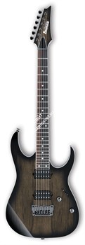 IBANEZ RG652LWFX-AGB Prestige, электрогитара, цвет натурального дерева с полупрозрачной черной окантовкой, жесткий кейс в компле - фото 86298