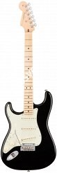 FENDER AM PRO STRAT LH MN BK электрогитара American Pro Stratocaster, леворукая, цвет черный, кленовая накладка грифа - фото 86479