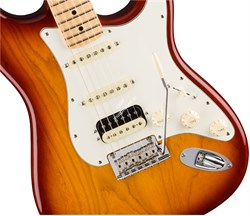 FENDER AM PRO STRAT HSS SHAW MN SSB (ASH) электрогитара American Pro Stratocaster, HSS, цвет сиенна санберст (ясень), клен накл - фото 86532