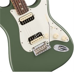 FENDER AM PRO STRAT HH SHAW RW ATO электрогитара American Pro Stratocaster, HH, цвет антик олив, палисандровая накладка грифа - фото 86574