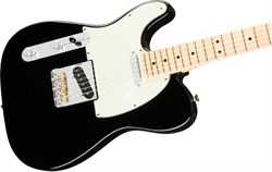 FENDER AM PRO TELE LH MN BLK электрогитара American Pro Telecaster, леворукая, цвет черный, кленовая накладка грифа - фото 86658