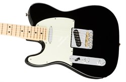 FENDER AM PRO TELE LH MN BLK электрогитара American Pro Telecaster, леворукая, цвет черный, кленовая накладка грифа - фото 86659