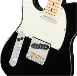 FENDER AM PRO TELE LH MN BLK электрогитара American Pro Telecaster, леворукая, цвет черный, кленовая накладка грифа - фото 86660