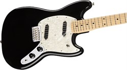 FENDER MUSTANG MN Black электрогитара MUSTANG, цвет блэк, кленовая накладка грифа - фото 86844