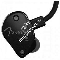 FENDER FXA6 Pro In-Ear Monitors, Metallic Black Внутриканальные наушники с 9,25мм драйвером, HDBA твиттером и бас портом, черные - фото 87905