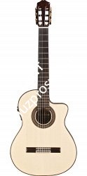 CORDOBA Espa?a 55FCE Negra - Macassar Ebony гитара электроакустическая, классическая, корпус макассар, верхняя дека массив ели, - фото 88767