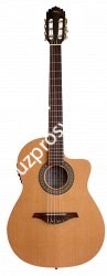 MANUEL RODRIGUEZ CROSSOVER WALNUT Классическая электроакустическая гитара с вырезом, топ - массив кедра, корпус - орех - фото 89050