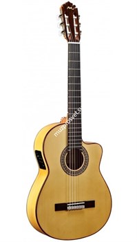 MANUEL RODRIGUEZ FF CUT SABICAS Классическая электроакустическая гитара с вырезом, верхняя дека - массив ели - фото 89059