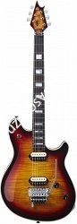 EVH Wolfgang USA, Ebony Fingerboard, 5A Flame Top, 3-Tone Burst Электрогитара EVH Wolfgang USA Custom Deluxe, цвет санберст - фото 89171