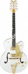 Gretsch G6136T-WHT Players Edition Falcon, String-Thru Bigsby, Filter'Tron, White Электрогитара полуакустическая, цвет белый - фото 89284