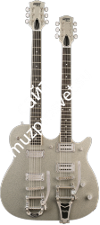 Gretsch G5265 Electromatic® Jet Double Neck with Bigsby®, Rosewood Fingerboard, Silver Sparkle Электрогитара, цвет серебристый - фото 89495