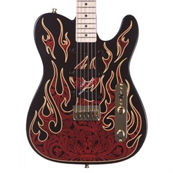 FENDER James Burton Telecaster, Maple Fingerboard, Red Paisley Flames Электрогитара - фото 89624