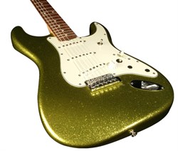 FENDER Custom Shop Dick Dale Signature Stratocaster, Rosewood Fingerboard, Chartreuse Sparkle электрогитара - фото 89768