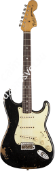 Fender Custom Shop Michael Landau Signature 1968 Relic Stratocaster, Round-Laminated Rosewood, Black Электрогитара - фото 89789