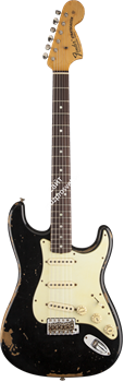 Fender Custom Shop Michael Landau Signature 1968 Relic Stratocaster, Round-Laminated Rosewood, Black Электрогитара - фото 89790