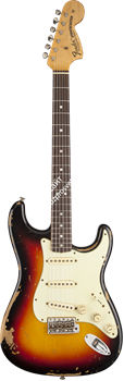 FENDER Custom Shop Michael Landau Signature 1968 Relic Stratocaster, Round-Laminated Rosewood, Bleached 3-Color Sunburst электро - фото 89794