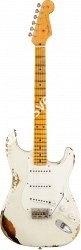 Fender Custom Shop 1955 Stratocaster Heavy Relic, '55 Desert Tan over Chocolate 2-Color Sunburst Электрогитара - фото 89935