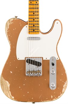 Fender Custom Shop 1953 Heavy Relic Telecaster, Maple Fingerboard, Aged Copper Электрогитара - фото 89985