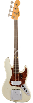 Fender Custom Shop 1962 Journeyman Relic Jazz Bass, Rosewood Fingerboard, Aged Olympic White Бас-гитара - фото 90096
