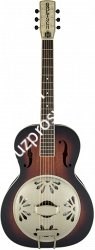 GRETSCH G9241 Alligator™ Biscuit Round-Neck Resonator Guitar with Fishman® Nashville Pickup, 2-Color Sunburst Резонаторная гитар - фото 90365