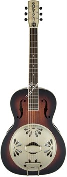 GRETSCH G9241 Alligator™ Biscuit Round-Neck Resonator Guitar with Fishman® Nashville Pickup, 2-Color Sunburst Резонаторная гитар - фото 90366