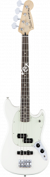 FENDER MUSTANG BASS PJ PF OWT бас-гитара MUSTANG BASS PJ, цвет олимпик уайт, накладка грифа Пао Ферро - фото 90894