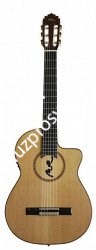 MANUEL RODRIGUEZ B CUT BOCA MR Brillo классическая гитара с вырезом, топ - массив кедра, корпус - палисандр, преамп Fishman - фото 90961