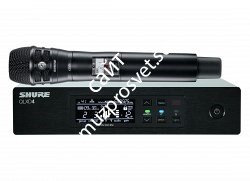 SHURE QLXD24E/K8B G51 вокальная радиосистема с ручным передатчиком KSM8, частоты 470-534 MHz - фото 91577