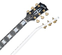 GIBSON CUSTOM LES PAUL CUSTOM ALPINE WHITE электрогитара с кейсом, цвет белый, фурнитура Gold - фото 91751