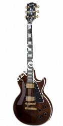 GIBSON CUSTOM LES PAUL CUSTOM WALNUT электрогитара с кейсом, цвет орех, фурнитура Gold - фото 91766