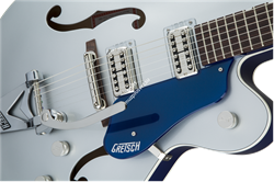 GRETSCH GUITARS G6118T Players Edition Anniversary Bigsby®, Filter'Tron Pickups, 2-Tone Iridium Silver/Azure Metallic полуакусти - фото 91994